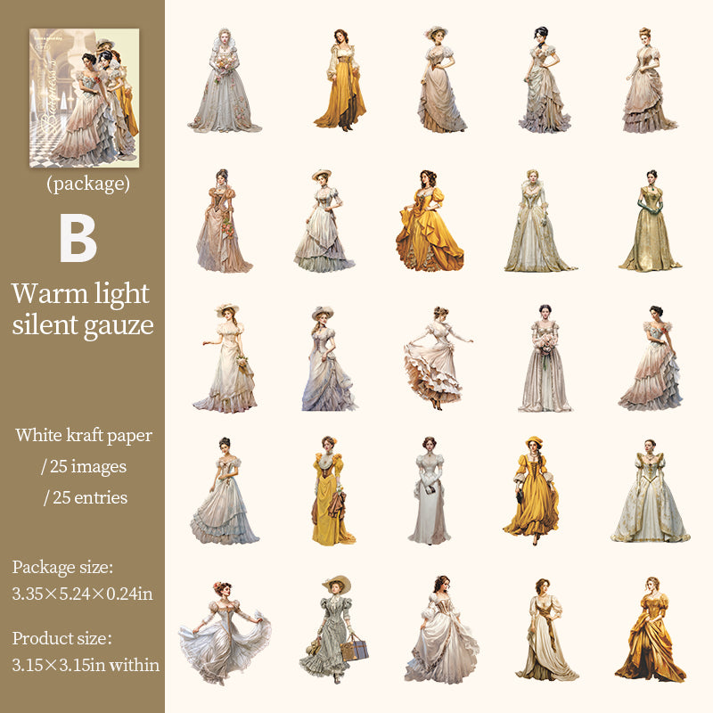 The Baroness's Wardrobe Sticker 25pcs