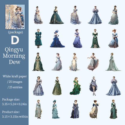 The Baroness's Wardrobe Sticker 25pcs
