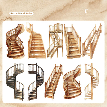The Beautiful Ladder Stickers 10pcs