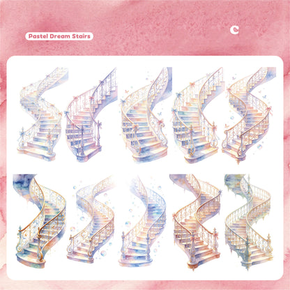 The Beautiful Ladder Stickers 10pcs