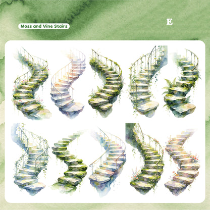 The Beautiful Ladder Stickers 10pcs