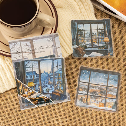 The Bright View Outside the Window Stickers 10pcs