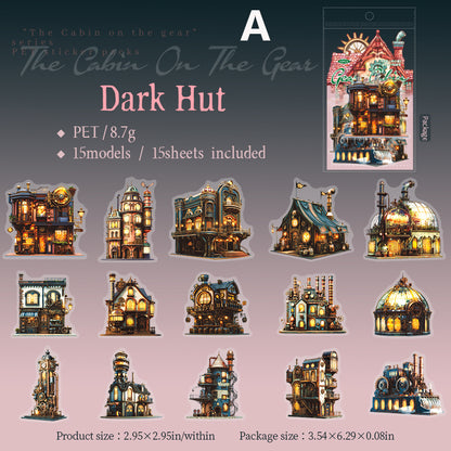 The Cabin on The Gear Sticker 15pcs