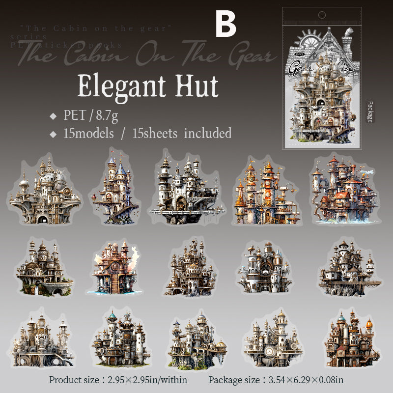 The Cabin on The Gear Sticker 15pcs