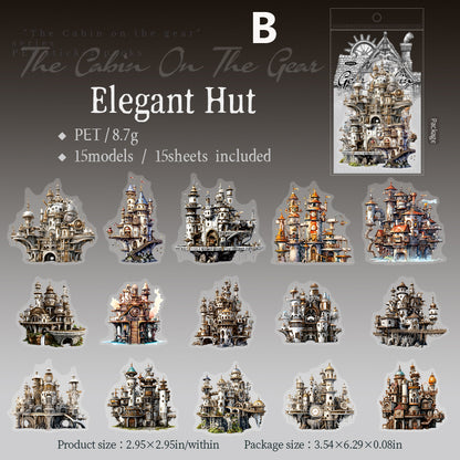 The Cabin on The Gear Sticker 15pcs