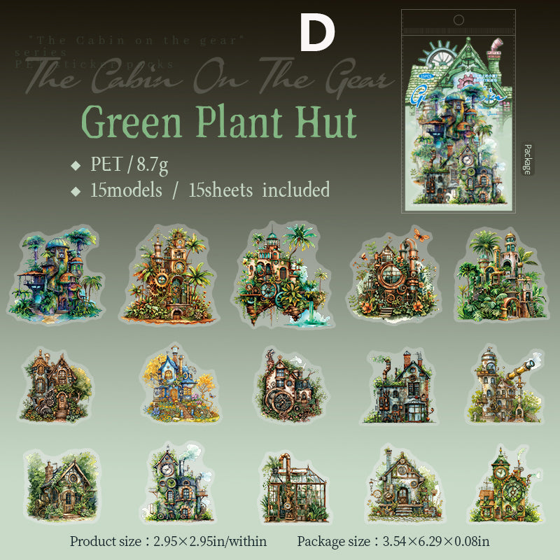 The Cabin on The Gear Sticker 15pcs