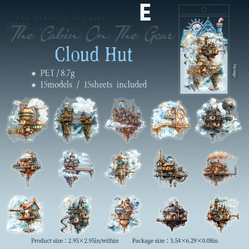The Cabin on The Gear Sticker 15pcs