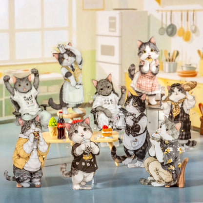 The Cat's School Day Sticker 20pcs