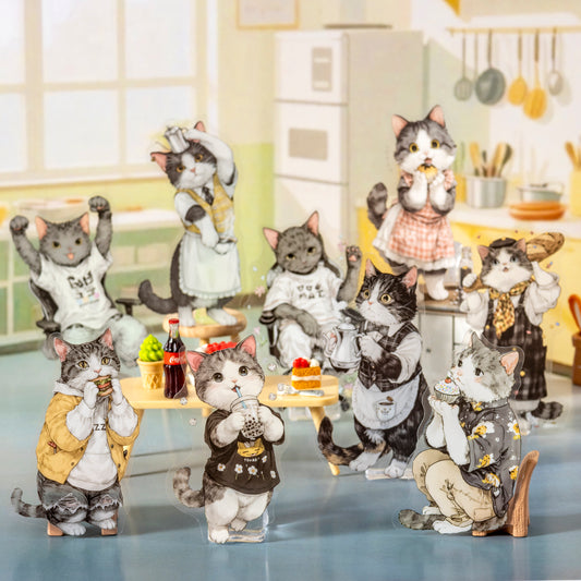 The Cat's School Day Sticker 20pcs