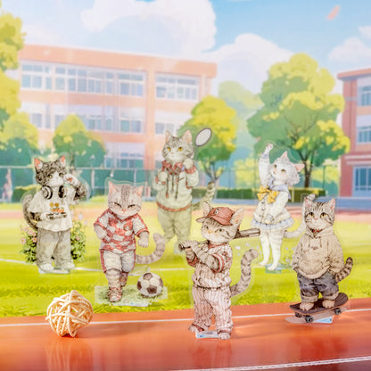 The Cat's School Day Sticker 20pcs