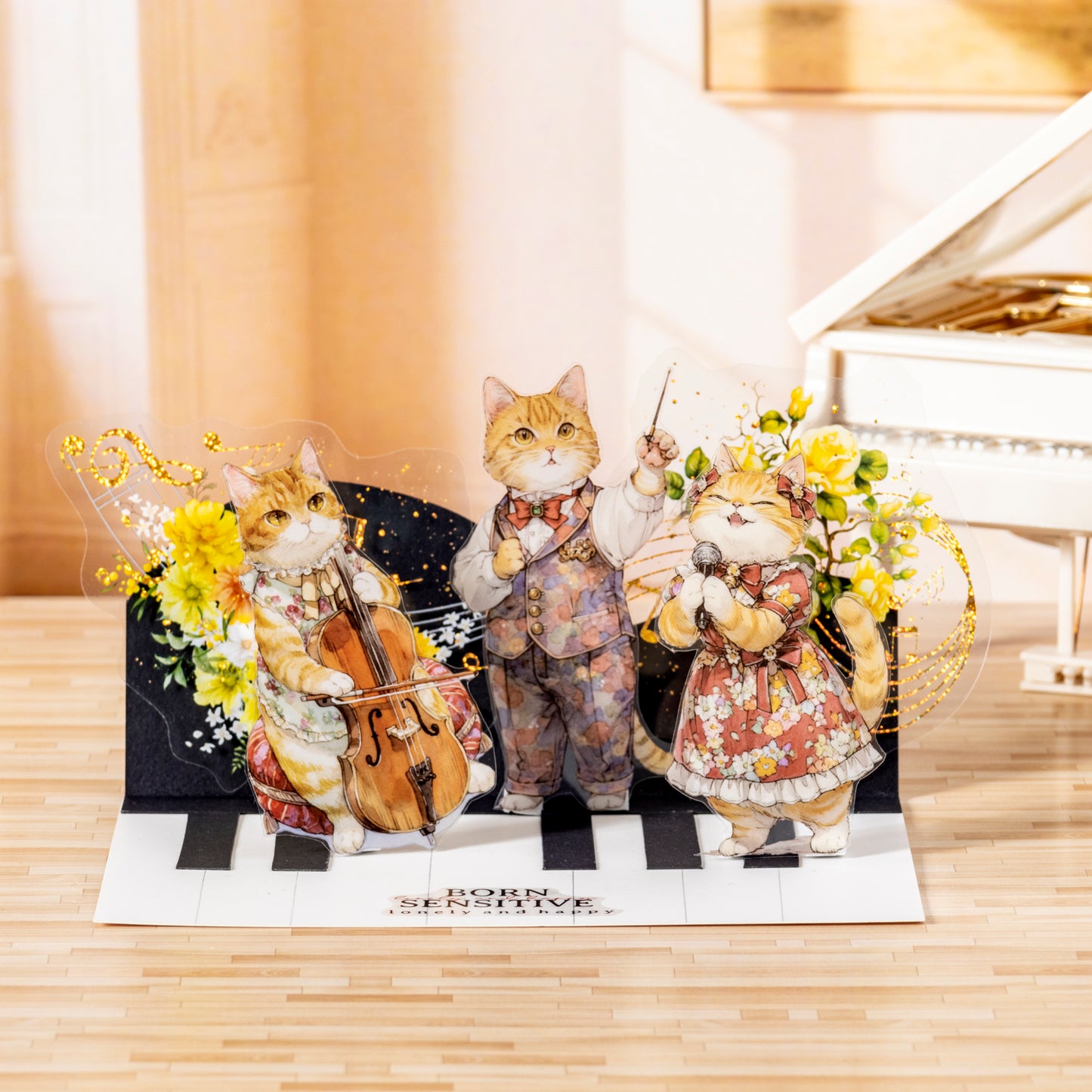 The Cat's School Day Sticker 20pcs