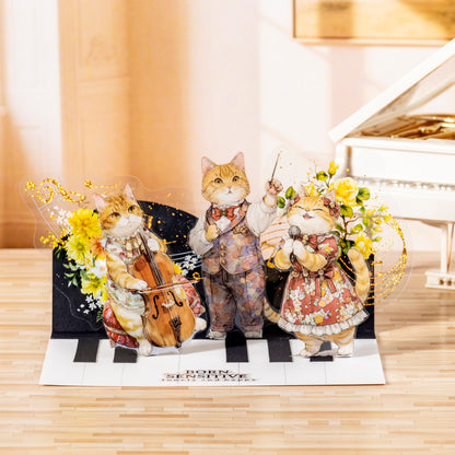 The Cat's School Day Sticker 20pcs