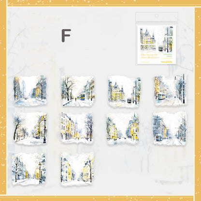 The Charm of Snow in Winter Stickers 10pcs