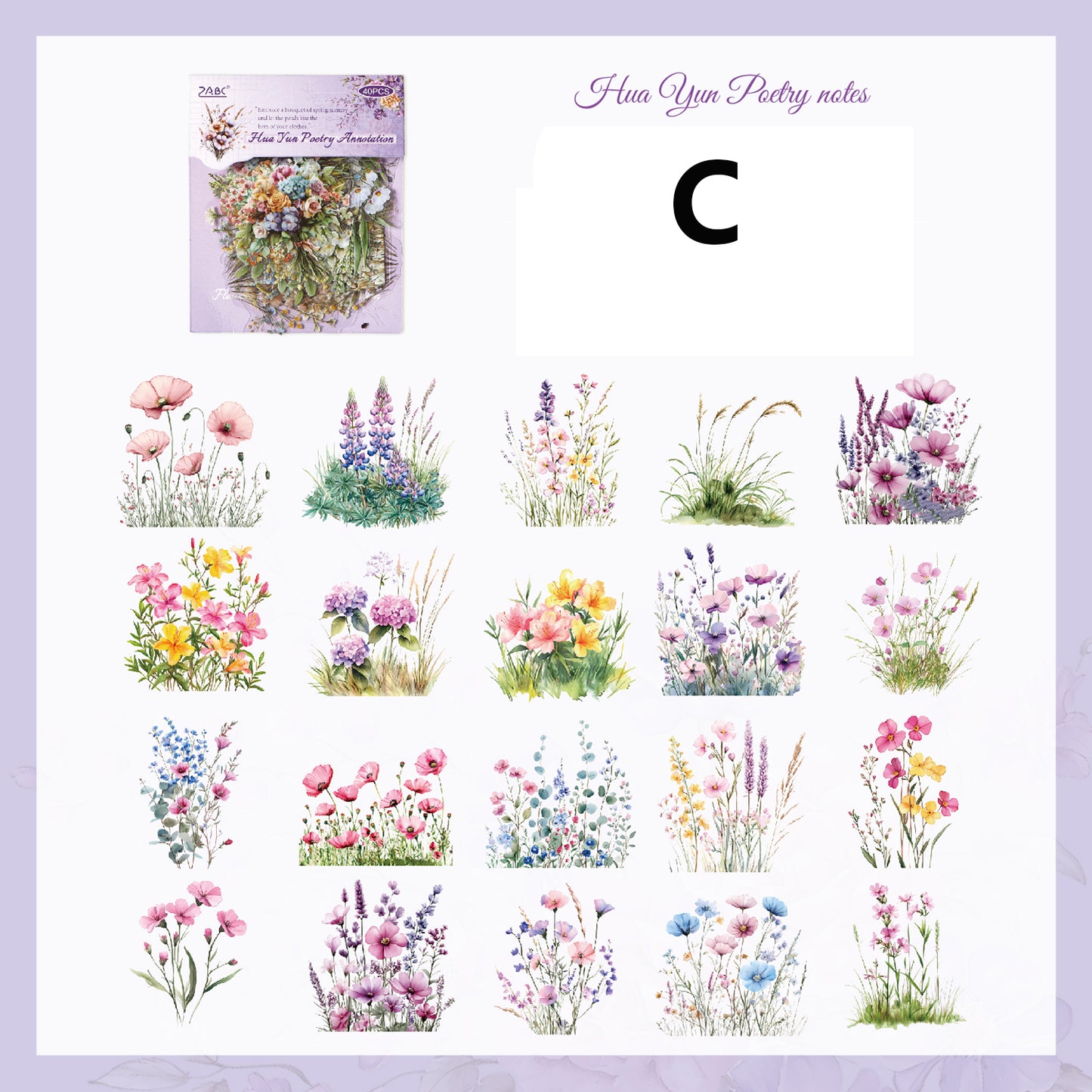 The Charm of The Years Sticker 40pcs