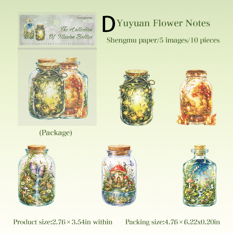 The Collection of IIIusion Bottles Sticker 10pcs