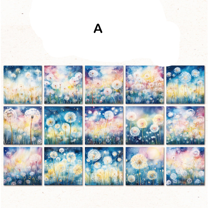 The Colorful Flower Paper 30pcs