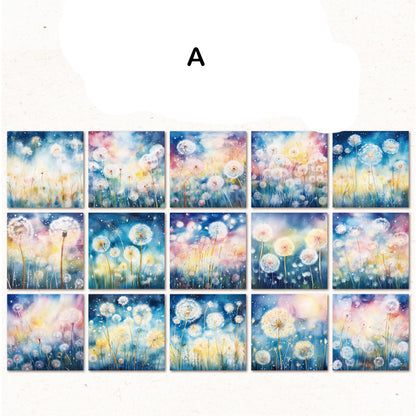 The Colorful Flower Paper 30pcs