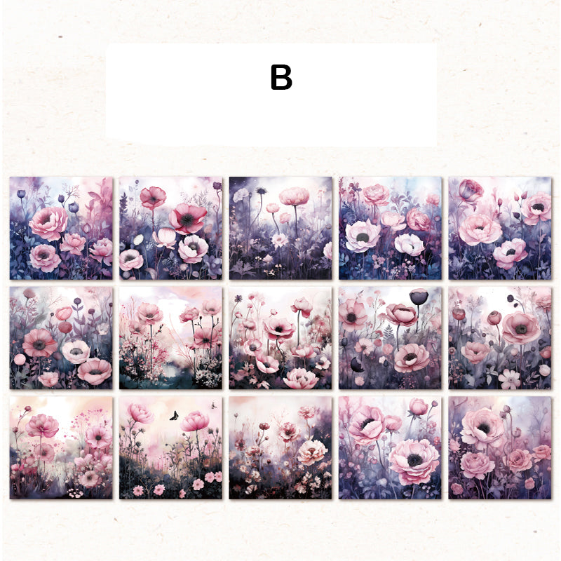 The Colorful Flower Paper 30pcs