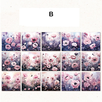 The Colorful Flower Paper 30pcs