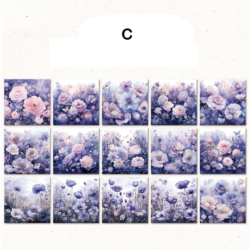 The Colorful Flower Paper 30pcs