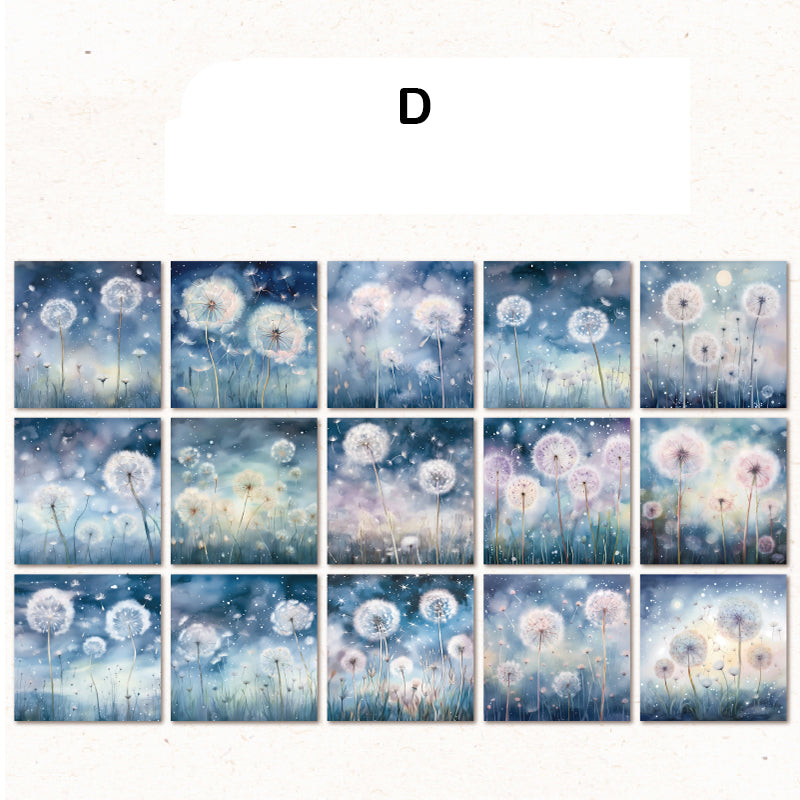 The Colorful Flower Paper 30pcs