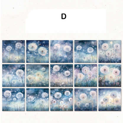 The Colorful Flower Paper 30pcs