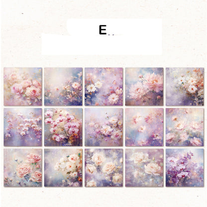 The Colorful Flower Paper 30pcs