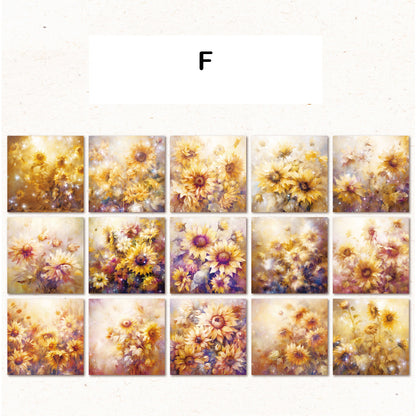 The Colorful Flower Paper 30pcs