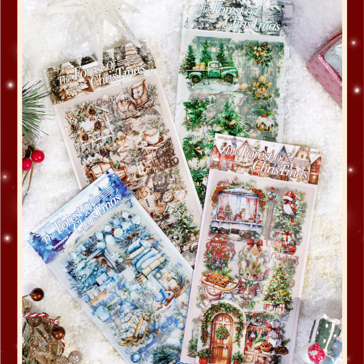 Pre-cut The Forest of Christmas Stickers 6pcs