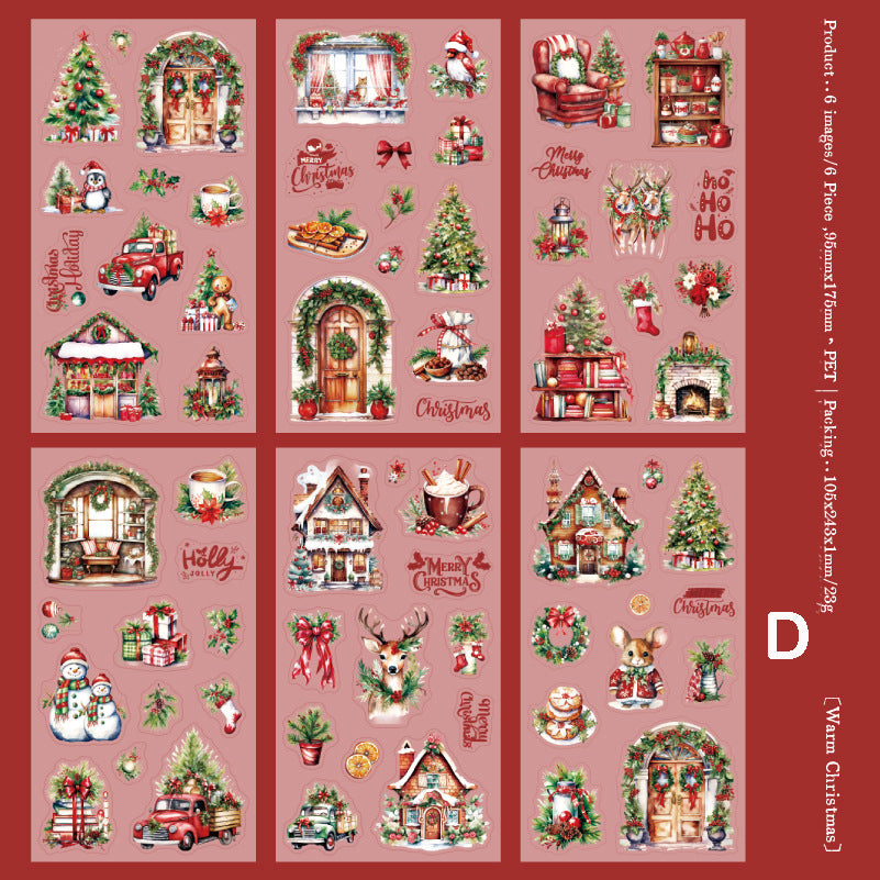 Pre-cut The Forest of Christmas Stickers 6pcs