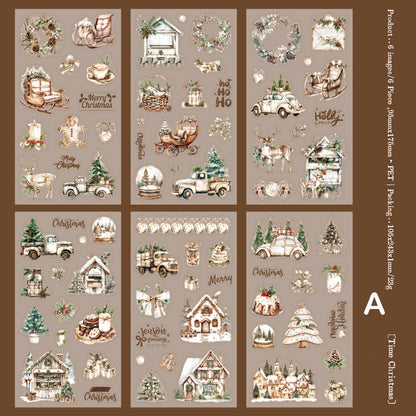 Pre-cut The Forest of Christmas Stickers 6pcs