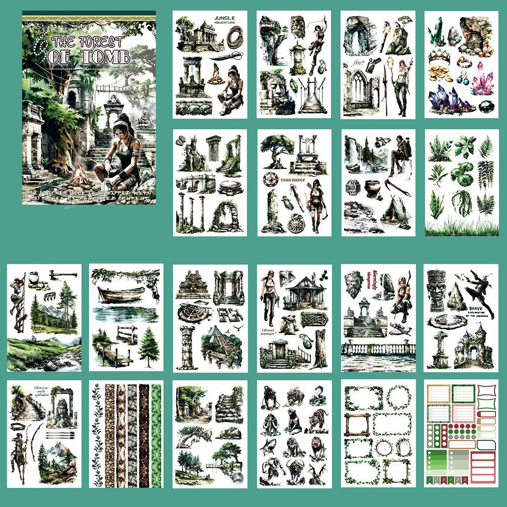 The Forest of Tomb Stickers Book