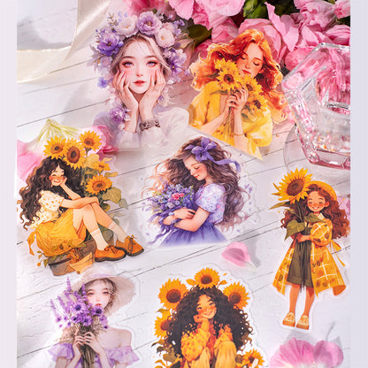 The Girl with the Flowers Stickers 20pcs