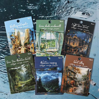 The Hazy Rainy Season Sticker 8pcs