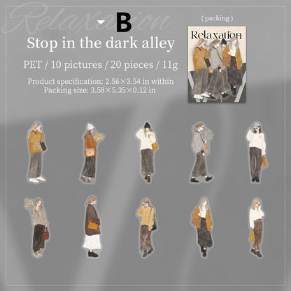 The Laid-back Feel of the South of France Sticker 20pcs