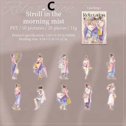 The Laid-back Feel of the South of France Sticker 20pcs