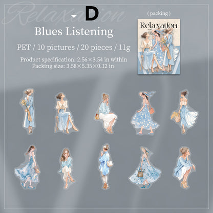 The Laid-back Feel of the South of France Sticker 20pcs