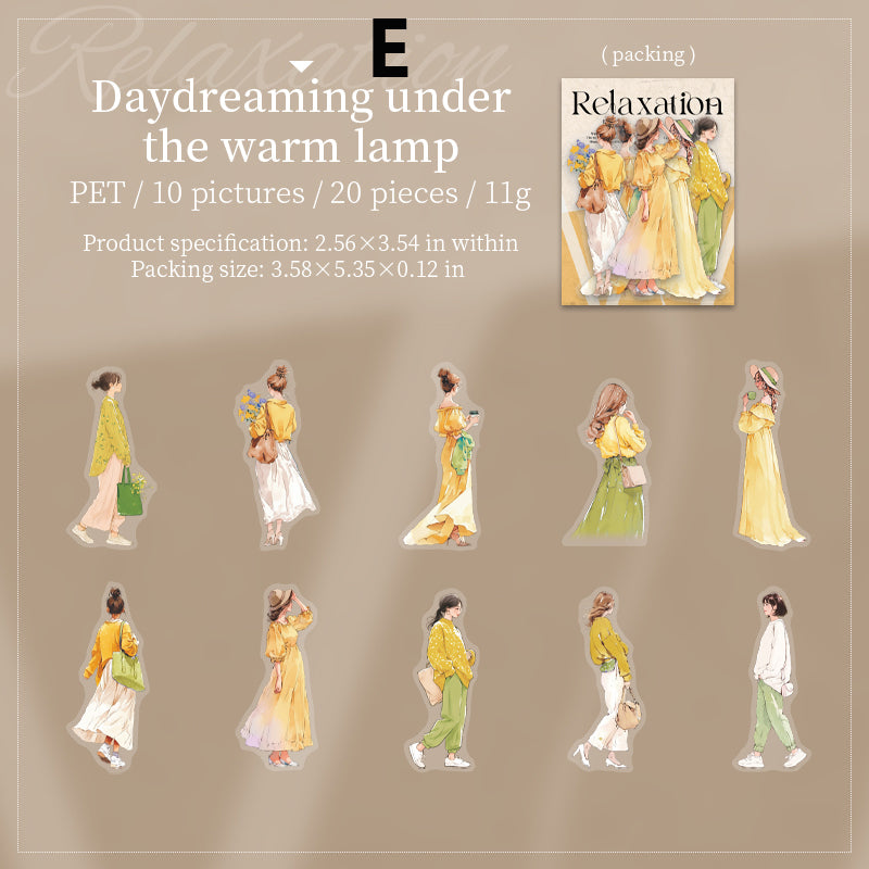 The Laid-back Feel of the South of France Sticker 20pcs