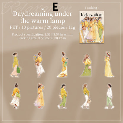 The Laid-back Feel of the South of France Sticker 20pcs