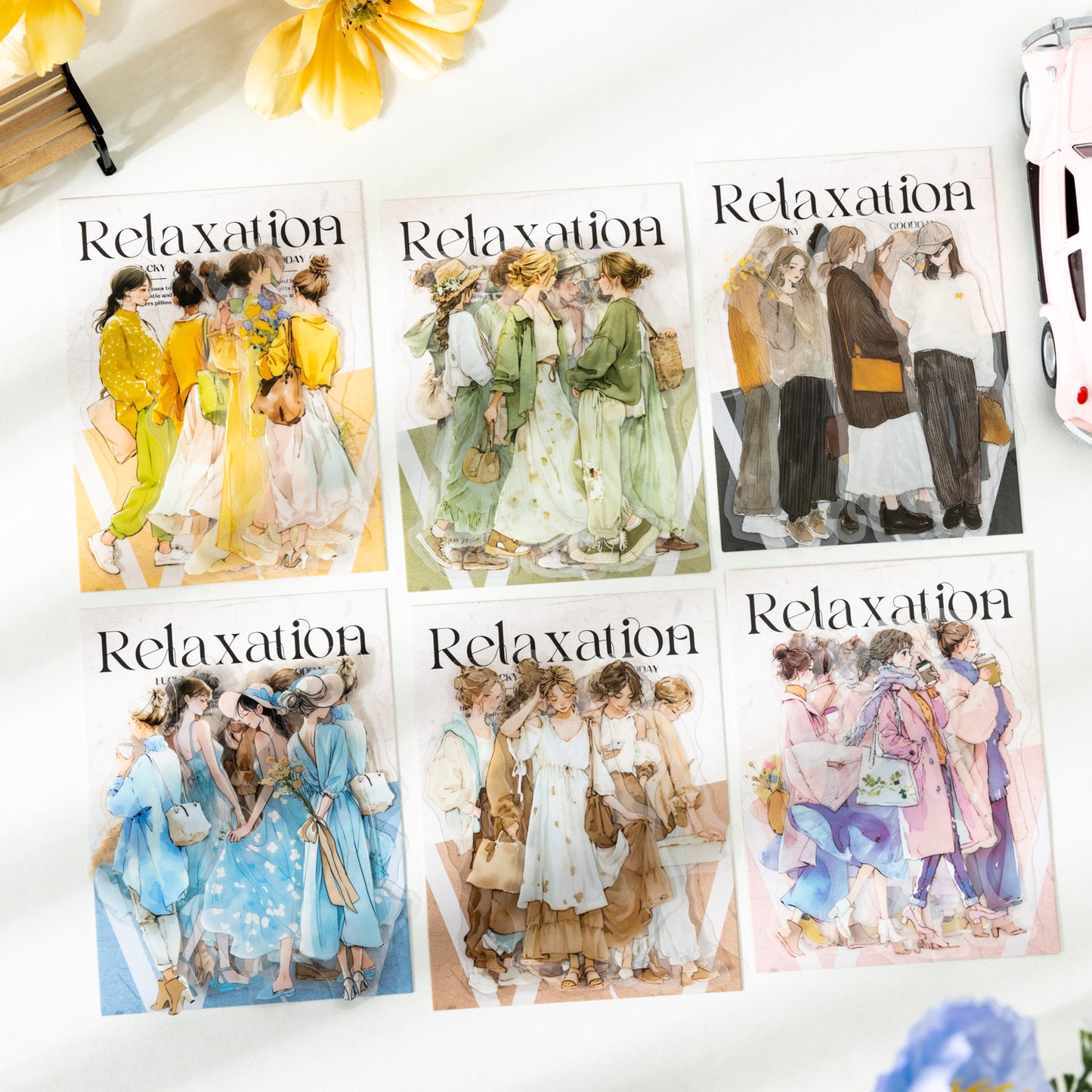 The Laid-back Feel of the South of France Sticker 20pcs