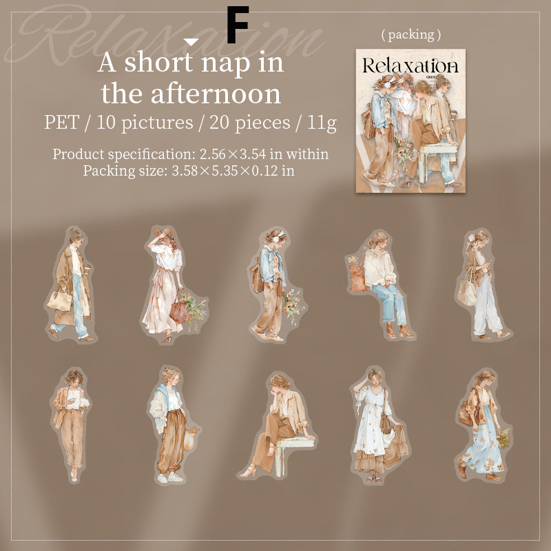 The Laid-back Feel of the South of France Sticker 20pcs