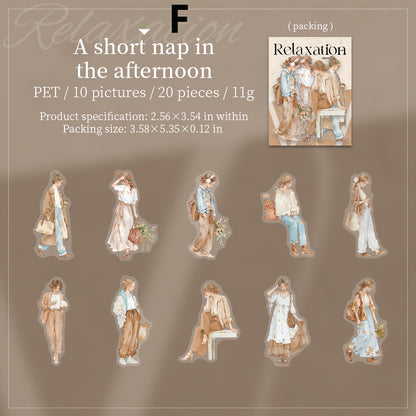 The Laid-back Feel of the South of France Sticker 20pcs