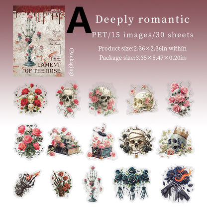 The Lament For The Rose Stickers 30pcs