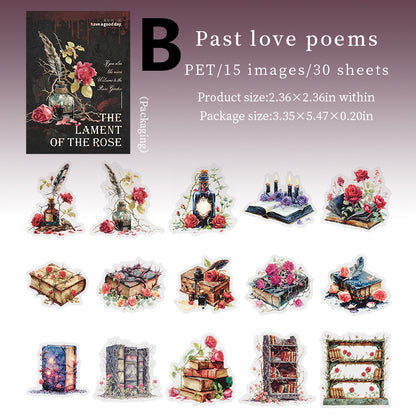 The Lament For The Rose Stickers 30pcs