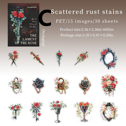 The Lament For The Rose Stickers 30pcs