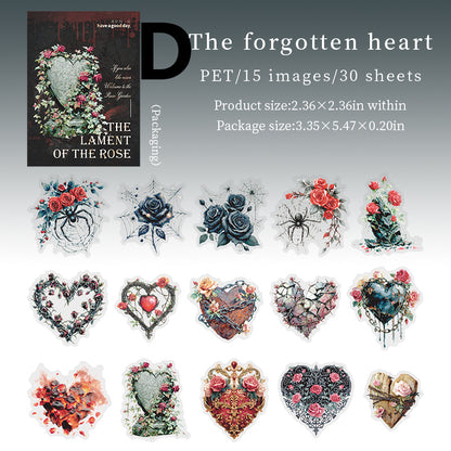 The Lament For The Rose Stickers 30pcs