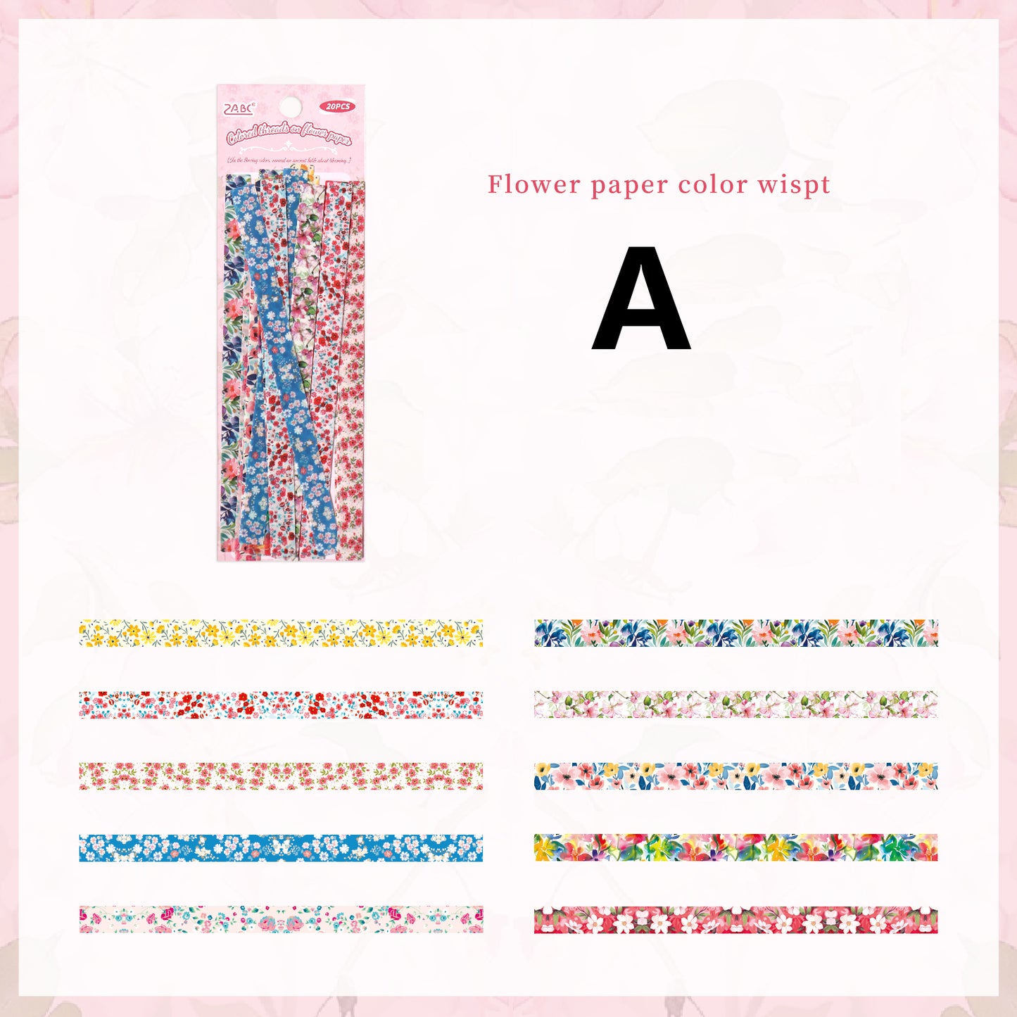 The Language Of Flowers Sticekr 20pcs