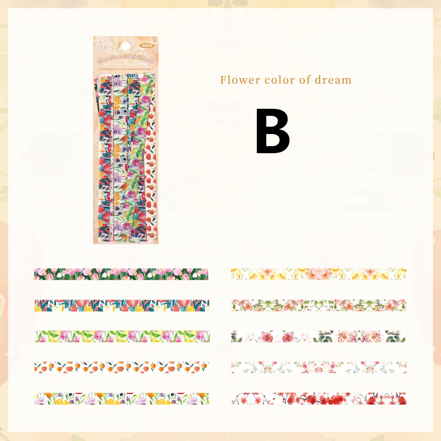 The Language Of Flowers Sticekr 20pcs
