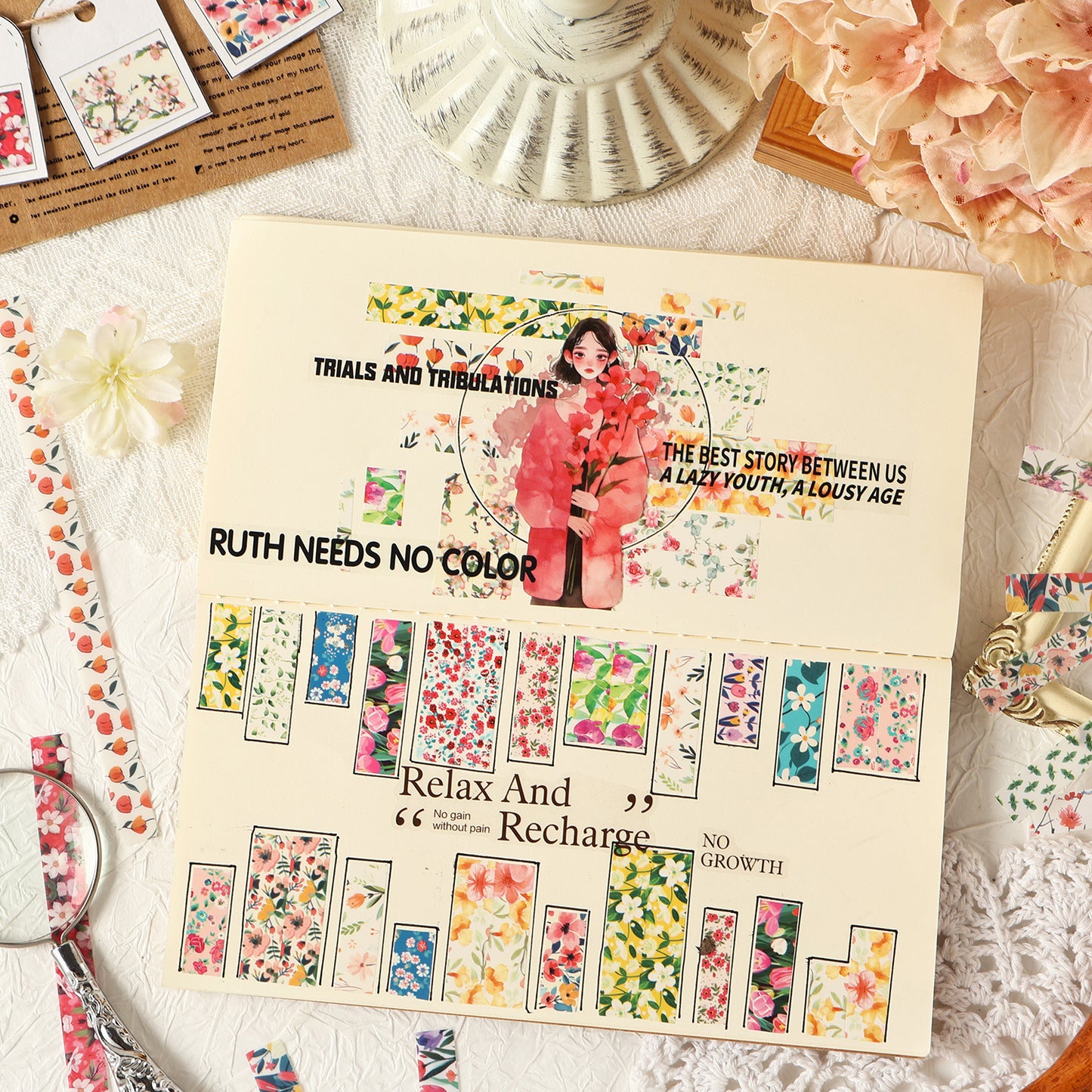 The Language Of Flowers Sticekr 20pcs