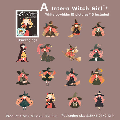 The Little Witch Lilith Sticker 15pcs